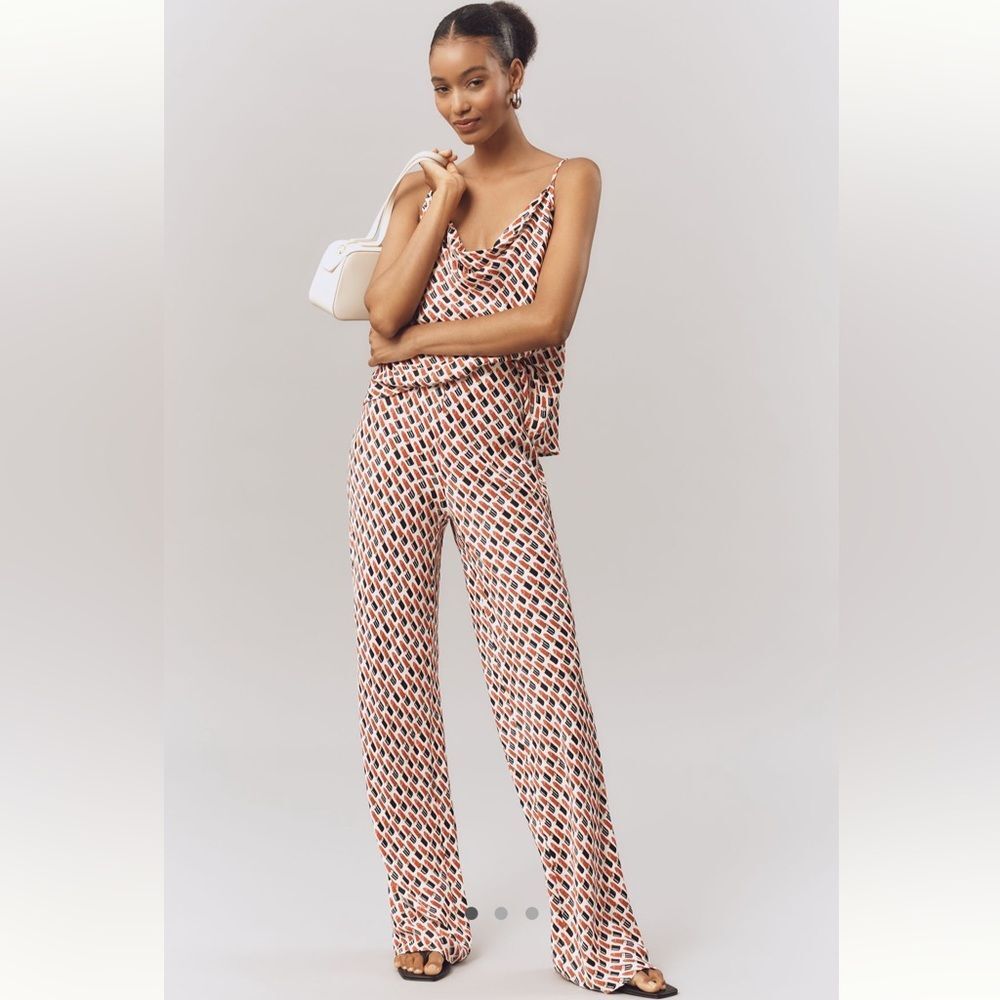 Anthropologie The Tilda Pants: Lipstick Printed Edition